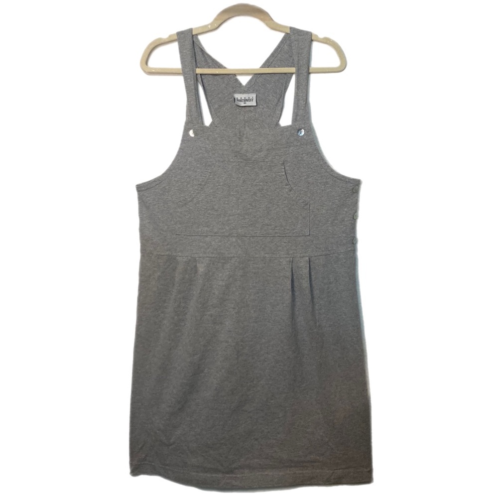 Great Northwest Gray Overalls Dress